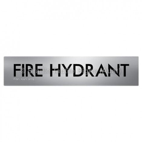 Braille Sign FIRE HYDRANT - Braille Tactile Signs Aust. - BTS58-aliS - Custom Signs - Fast Shipping - High Quality - Australian Made &amp; Owned