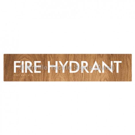 Braille Sign FIRE HYDRANT - Braille Tactile Signs Aust. - BTS58-wdg - Custom Signs - Fast Shipping - High Quality - Australian Made &amp; Owned