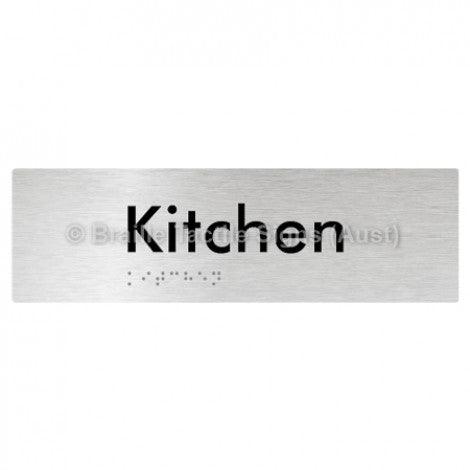 Braille Sign Kitchen - Braille Tactile Signs Aust. - BTS155-aliB - Custom Signs - Fast Shipping - High Quality - Australian Made &amp; Owned