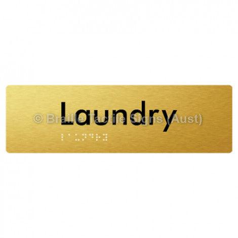 Braille Sign Laundry - Braille Tactile Signs Aust. - BTS371-aliG - Custom Signs - Fast Shipping - High Quality - Australian Made &amp; Owned