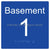 Level Sign - Basement 1