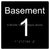 Level Sign - Basement 1