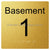 Level Sign - Basement 1