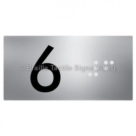 Braille Sign Lift Button Signs (B,G,P,1-10) 6 - Braille Tactile Signs Aust. - BTS189-06-aliS - Custom Signs - Fast Shipping - High Quality - Australian Made &amp; Owned