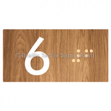 Braille Sign Lift Button Signs (B,G,P,1-10) 6 - Braille Tactile Signs Aust. - BTS189-06-wdg - Custom Signs - Fast Shipping - High Quality - Australian Made &amp; Owned