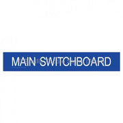 Braille Sign Main Switchboard - Braille Tactile Signs Aust. - BTS136-blu - Custom Signs - Fast Shipping - High Quality - Australian Made &amp; Owned