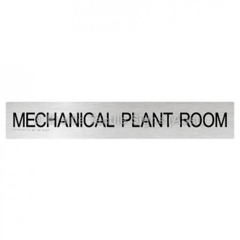 Braille Sign MECHANICAL PLANT ROOM - Braille Tactile Signs Aust. - BTS135-aliB - Custom Signs - Fast Shipping - High Quality - Australian Made &amp; Owned