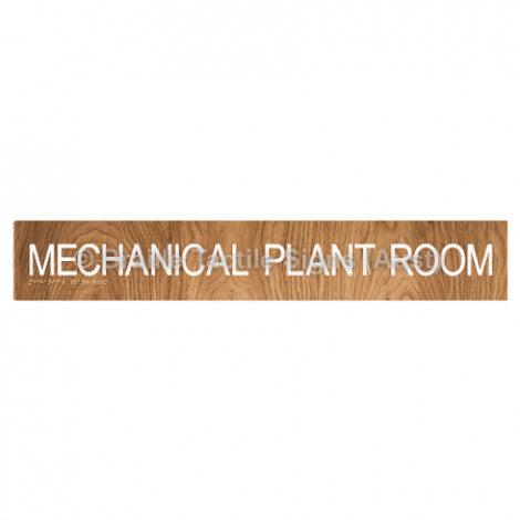 Braille Sign MECHANICAL PLANT ROOM - Braille Tactile Signs Aust. - BTS135-wdg - Custom Signs - Fast Shipping - High Quality - Australian Made &amp; Owned