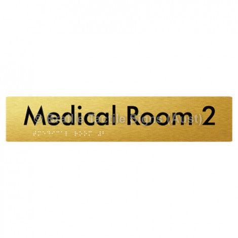 Braille Sign Medical Room 2 - Braille Tactile Signs Aust. - BTS255-02-aliG - Custom Signs - Fast Shipping - High Quality - Australian Made &amp; Owned