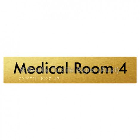 Braille Sign Medical Room 4 - Braille Tactile Signs Aust. - BTS255-04-aliG - Custom Signs - Fast Shipping - High Quality - Australian Made &amp; Owned