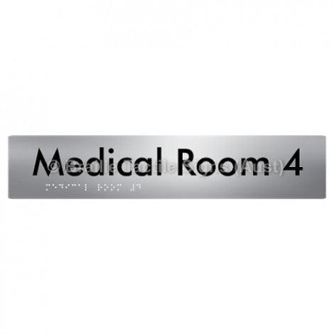 Braille Sign Medical Room 4 - Braille Tactile Signs Aust. - BTS255-04-aliS - Custom Signs - Fast Shipping - High Quality - Australian Made &amp; Owned