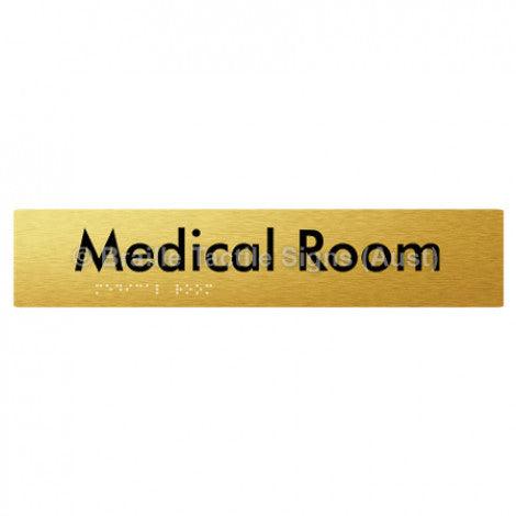 Braille Sign Medical Room - Braille Tactile Signs Aust. - BTS255-blu - Custom Signs - Fast Shipping - High Quality - Australian Made &amp; Owned