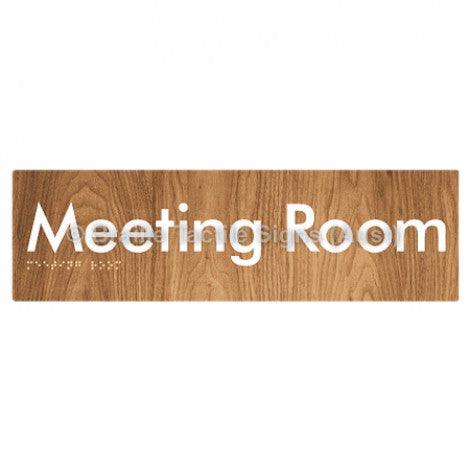 Braille Sign Meeting Room - Braille Tactile Signs Aust. - BTS120-wdg - Custom Signs - Fast Shipping - High Quality - Australian Made &amp; Owned