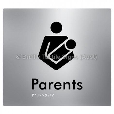 Braille Sign Parents - Braille Tactile Signs Aust. - BTS154-aliS - Custom Signs - Fast Shipping - High Quality - Australian Made &amp; Owned