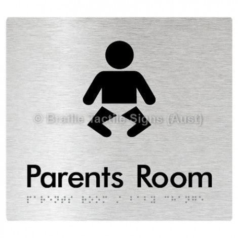 Braille Sign Parents Room/Baby Change - Braille Tactile Signs Aust. - BTS71-aliB - Custom Signs - Fast Shipping - High Quality - Australian Made &amp; Owned