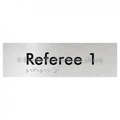 Braille Sign Referee 1 - Braille Tactile Signs Aust. - BTS156-01-aliB - Custom Signs - Fast Shipping - High Quality - Australian Made &amp; Owned