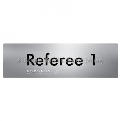 Braille Sign Referee 1 - Braille Tactile Signs Aust. - BTS156-01-aliS - Custom Signs - Fast Shipping - High Quality - Australian Made &amp; Owned