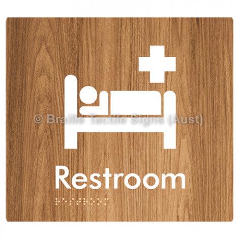 Braille Sign Restroom - Braille Tactile Signs Aust. - BTS116-wdg - Custom Signs - Fast Shipping - High Quality - Australian Made &amp; Owned