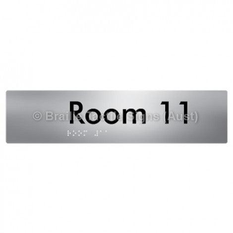 Braille Sign Room 11 - Braille Tactile Signs Aust. - BTS248-11-aliS - Custom Signs - Fast Shipping - High Quality - Australian Made &amp; Owned