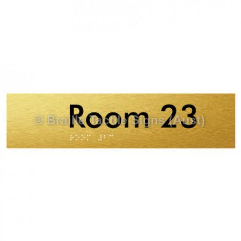 Braille Sign Room 23 - Braille Tactile Signs Aust. - BTS248-23-aliG - Custom Signs - Fast Shipping - High Quality - Australian Made &amp; Owned