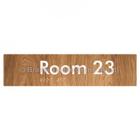 Braille Sign Room 23 - Braille Tactile Signs Aust. - BTS248-23-wdg - Custom Signs - Fast Shipping - High Quality - Australian Made &amp; Owned