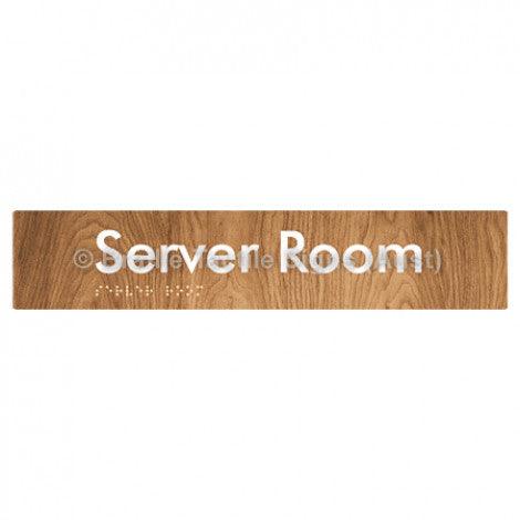 Braille Sign Server Room - Braille Tactile Signs Aust. - BTS253-wdg - Custom Signs - Fast Shipping - High Quality - Australian Made &amp; Owned