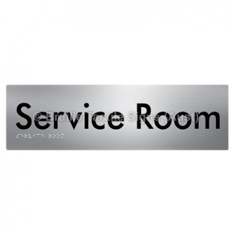 Braille Sign Service Room - Braille Tactile Signs Aust. - BTS88-aliS - Custom Signs - Fast Shipping - High Quality - Australian Made &amp; Owned