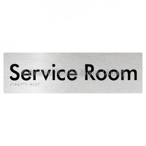 Braille Sign Service Room - Braille Tactile Signs Aust. - BTS88-aliB - Custom Signs - Fast Shipping - High Quality - Australian Made &amp; Owned