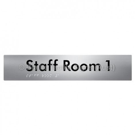 Braille Sign Staff Room 1 - Braille Tactile Signs Aust. - BTS251-01-aliS - Custom Signs - Fast Shipping - High Quality - Australian Made &amp; Owned