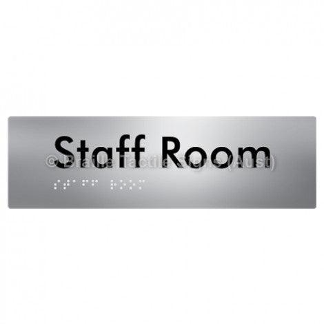 Braille Sign Staff Room - Braille Tactile Signs Aust. - BTS190-aliS - Custom Signs - Fast Shipping - High Quality - Australian Made &amp; Owned