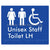 Unisex Staff Accessible Toilet LH