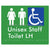 Unisex Staff Accessible Toilet LH