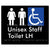 Unisex Staff Accessible Toilet LH