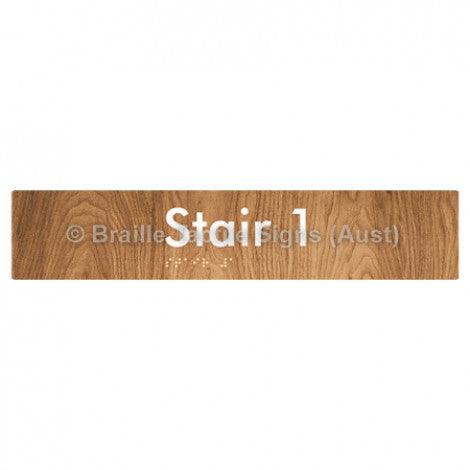 Braille Sign Stair 1 - Braille Tactile Signs Aust. - BTS259-01-wdg - Custom Signs - Fast Shipping - High Quality - Australian Made &amp; Owned