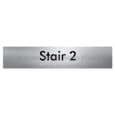 Braille Sign Stair 2 - Braille Tactile Signs Aust. - BTS259-02-aliS - Custom Signs - Fast Shipping - High Quality - Australian Made &amp; Owned