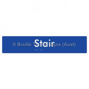 Braille Sign Stair - Braille Tactile Signs Aust. - BTS259-blu - Custom Signs - Fast Shipping - High Quality - Australian Made &amp; Owned