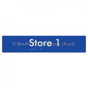 Braille Sign Store 1 - Braille Tactile Signs Aust. - BTS257-01-blu - Custom Signs - Fast Shipping - High Quality - Australian Made &amp; Owned