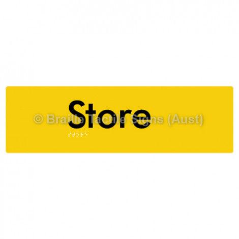 Braille Sign Store - Braille Tactile Signs Aust. - BTS123-yel - Custom Signs - Fast Shipping - High Quality - Australian Made &amp; Owned