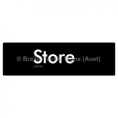 Braille Sign Store - Braille Tactile Signs Aust. - BTS123-blk - Custom Signs - Fast Shipping - High Quality - Australian Made &amp; Owned