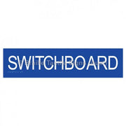 Braille Sign SWITCHBOARD - Braille Tactile Signs Aust. - BTS206-blu - Custom Signs - Fast Shipping - High Quality - Australian Made &amp; Owned