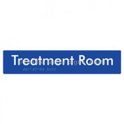 Braille Sign Treatment Room - Braille Tactile Signs Aust. - BTS254-blu - Custom Signs - Fast Shipping - High Quality - Australian Made &amp; Owned