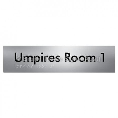 Braille Sign Umpires Room 1 - Braille Tactile Signs Aust. - BTS129-01-aliS - Custom Signs - Fast Shipping - High Quality - Australian Made &amp; Owned