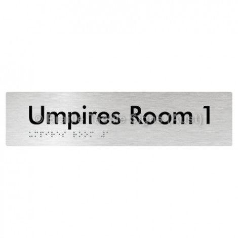 Braille Sign Umpires Room 1 - Braille Tactile Signs Aust. - BTS129-01-aliB - Custom Signs - Fast Shipping - High Quality - Australian Made &amp; Owned