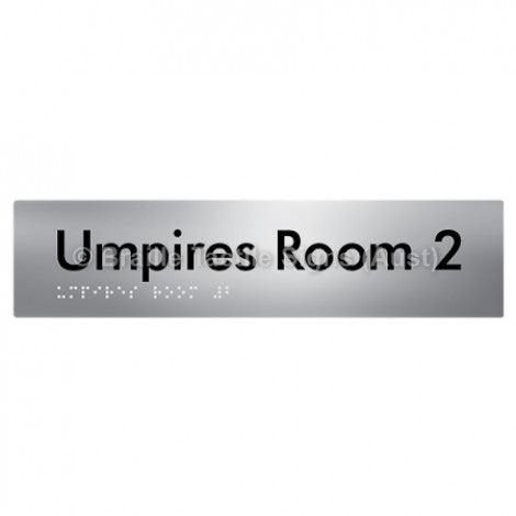 Braille Sign Umpires Room 2 - Braille Tactile Signs Aust. - BTS129-02-aliS - Custom Signs - Fast Shipping - High Quality - Australian Made &amp; Owned